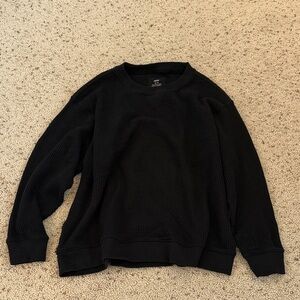 Aerie Black Crew Neck Sweater